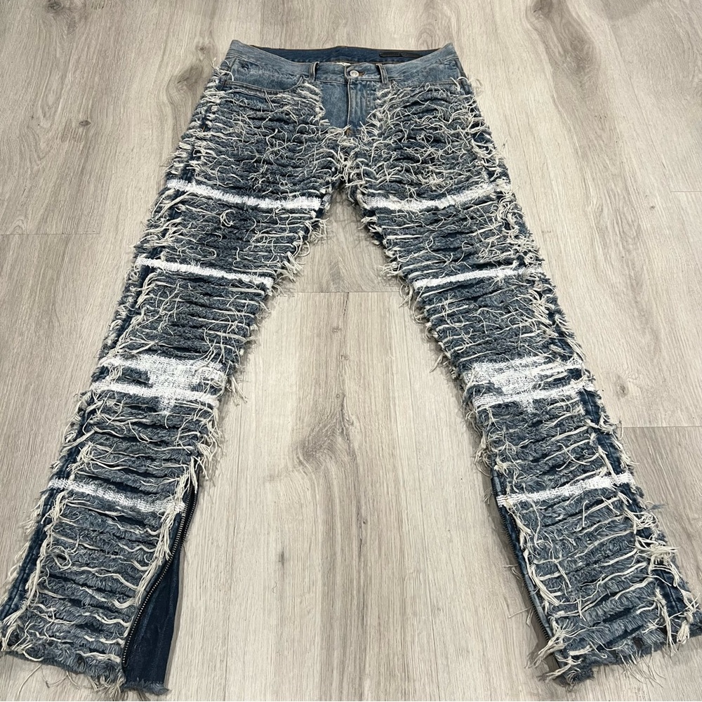 1017 ALYX PSM DISTRESSED JEANS DENIM FW20